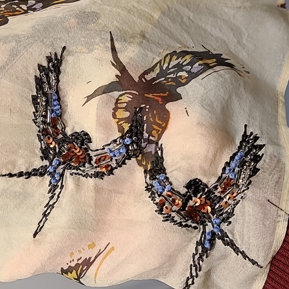 *2/$40 closet sale* EUC s.4 Anthropologie Moulinette Soeurs silk blouse - Picture 3 of 8